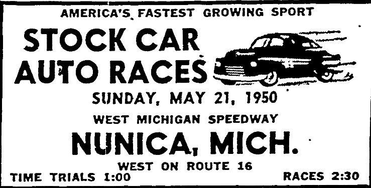Nunica Speedway - May 1950 (newer photo)
